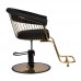 Hairdressing Chair GABBIANO LILLE Black-Gold